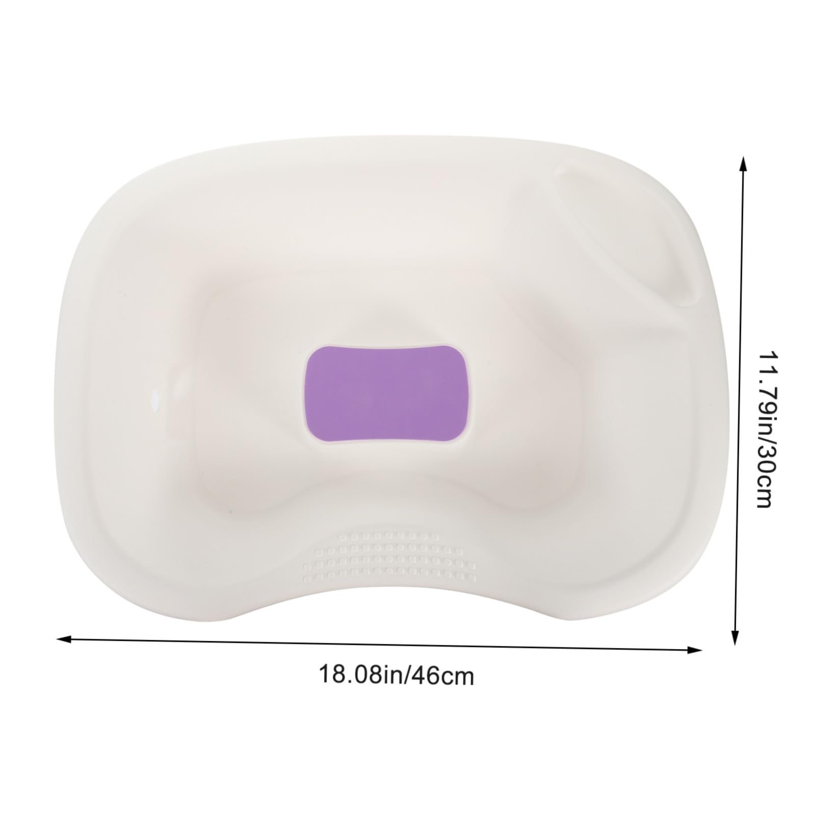 Haarwaschbecken aus Kunststoff Weiß für Liegendes Haarewaschen | Ergonomisches Design, für Kinder und Schwangere Geeignet, Haushalts Bett Shampoobecken