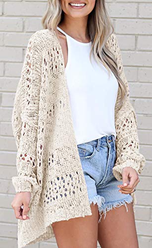 Lightweight Summer Cardigan for Women Spring Netted Crochet Cardigans Sweaters2