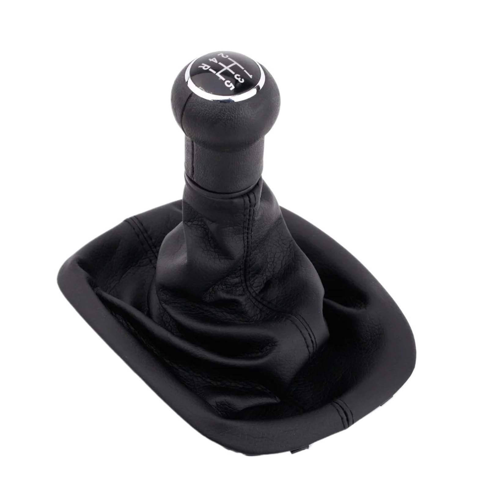 XZCVTYW Car Lever Gear Shift Knob 5 Speed Gear Shift Knob Gaitor Boot Black PU for Passat B5 Car Speed Shifter Manual Shifter