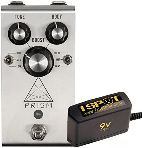 Jackson Audio Prism Preamp Boost Pedal and Truetone 1 Spot Space Saving 9v Adapter