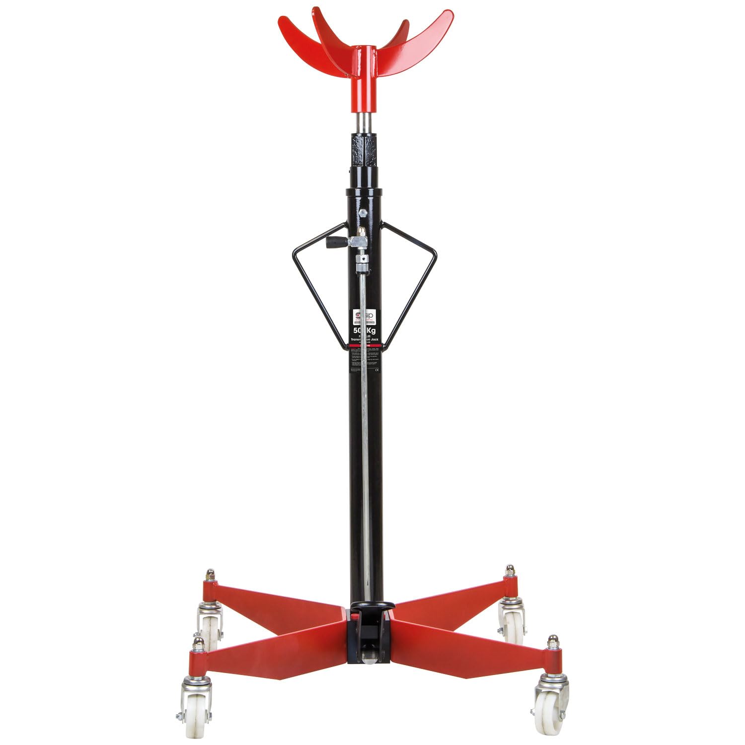 SIP 500kg Transmission Jack, Quick-Lift Hydraulic Jack, 1250mm to 2040mm Lifting Height