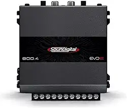 Módulo Amplificador Soundigital 800.4 Evo6 Classe D 4 Canais 4 Ohms - Canal 2 Ohms Bridge 4 Ohms - Sd 800w Rms 4c Potência Som Automotivo Carro Caminhonete Picapes Suv 800 Wrms 800.4-4 Sd800.4 Evo 6