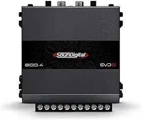 Módulo Amplificador Soundigital 800.4 Evo6 Classe D 4 Canais 4 Ohms - Canal 2 Ohms Bridge 4 Ohms - Sd 800w Rms 4c Potência Som Automotivo Carro Caminhonete Picapes Suv 800 Wrms 800.4-4 Sd800.4 Evo 6