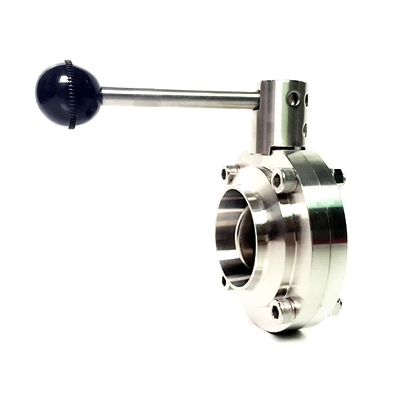 VSPPJYFG Ball Valve Hot And Cold Water Stop 63mm Pipe Outer Diameter Butt Welding Sanitary Butterfly Flow Control Valve SUS 304