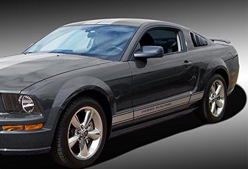 Miniatura 7 de HK5 Persianas laterales traseras de ABS para ventana lateral, para ventilación, compatible con Ford Mustang 2DR Coupe 2005-2014, 2 piezas (estilo