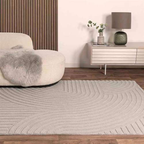 Image of Soft Woolen Modern Collection Tufted Carpet for Living Room Bedroom and Hall Size 8 x 10 Feet Color Multi