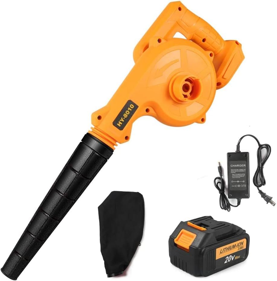 Leaf Blower Cordless with 20V 3.0Ah Battery and Charger,Cordless Leaf