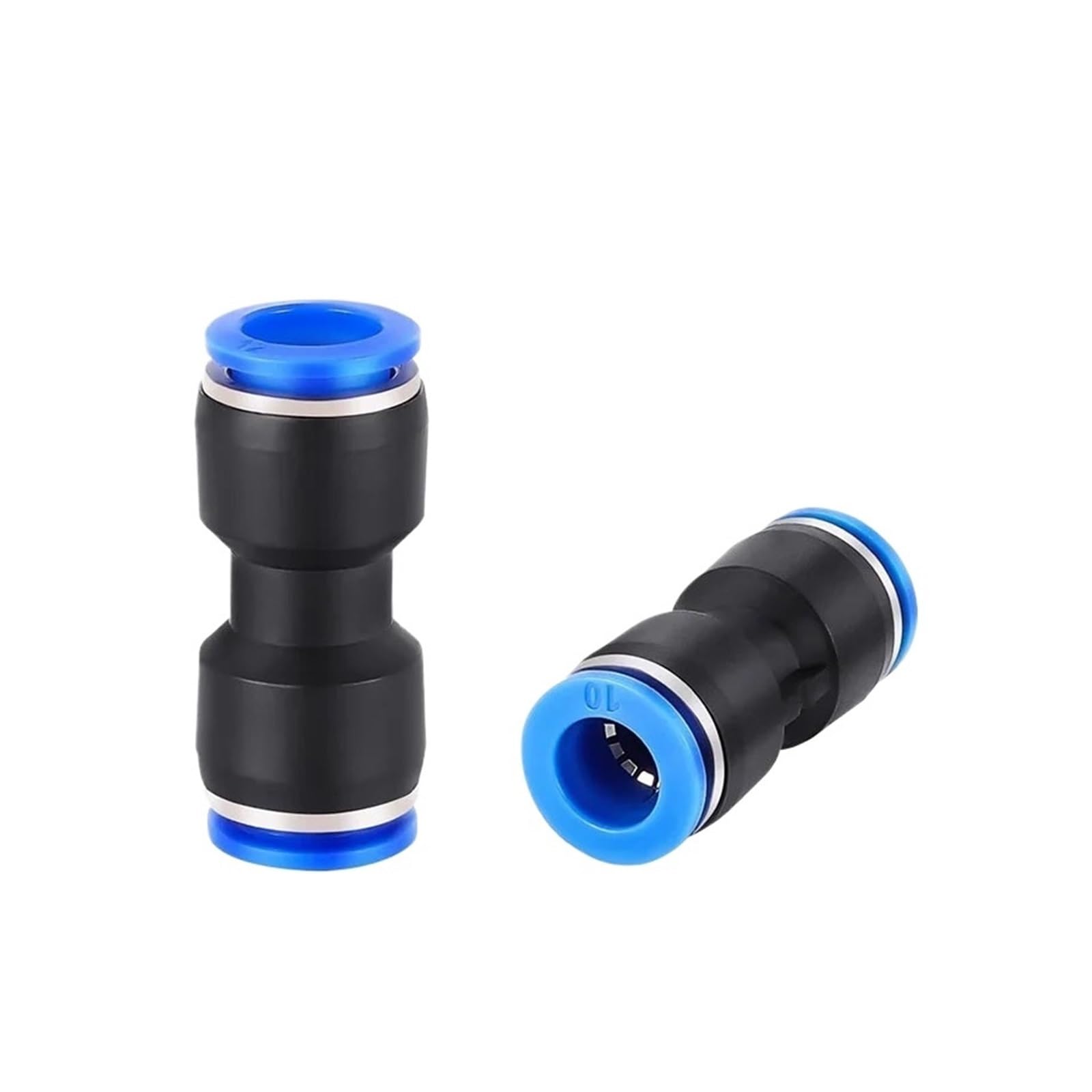 PAKMEZ PU Pneumatic Fittings Connector PG 4mm 6mm 8mm 10/12/14mm 16mmAir Water Hose Tube Push in Straight Gas Quick Connectors(PU-4)