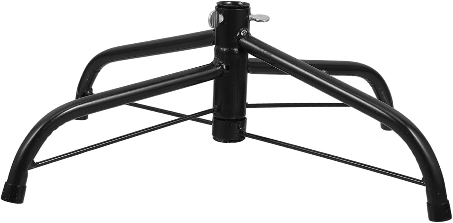 Garneck 35cm Metal Tree Stand for Prelit Christmas Tree Large Stand Base Legs Easy Folding Portable (Blackish)