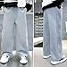 Girls Boys Fashion Y2k Sweatpants Streetwear Cotton Kids Youth Elastic Waist Wide Leg Track Pants Comfy Soft Clothes Gray