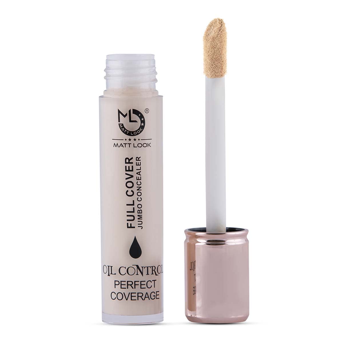 MATT LOOK Full Cover Jumbo Oil Control Perfect Coverage Concealer | Medium to High coverage | Hides all skin imperfections | | 11 ml | White-Ivory-picture-13