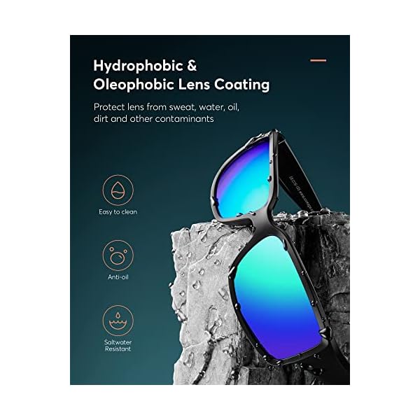 Summerlin Polarized Sports Sunglasses for Men Women, UV400 Protection HD Lens, Lightweight for Fishing, Driving