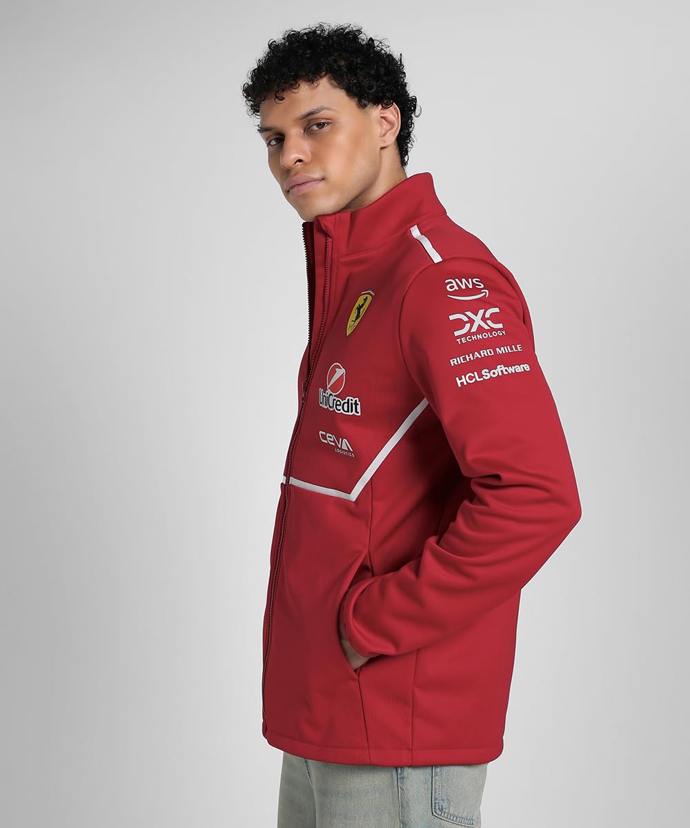PUMA Scuderia Ferrari F1 2025 Team Softshell Jacket - Red - Size: X-Large