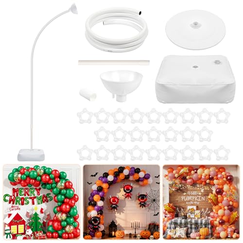 Hafuvool Balloon Arch stand Kit 8.2FT Bendable Half Balloon Stand with Base Reusable Floor Balloon Arch Frame for Wedding Birthday Party Baby Shower Home Christmas Decorations
