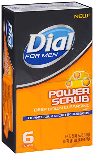 Dial for Men Power Scrub Soap, 6 Count