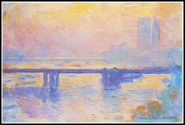 Amazon | クロード・モネのテムズ川の絵に映るチャリング クロス