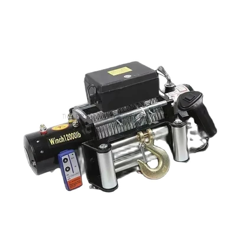 12 24V 9500 12000lb 13500LB Winch Car Tuning Electric Winch Handle/wireless Wire Rope ATV Winches for Beach Bugg Jack(12000lb wireless,12V)