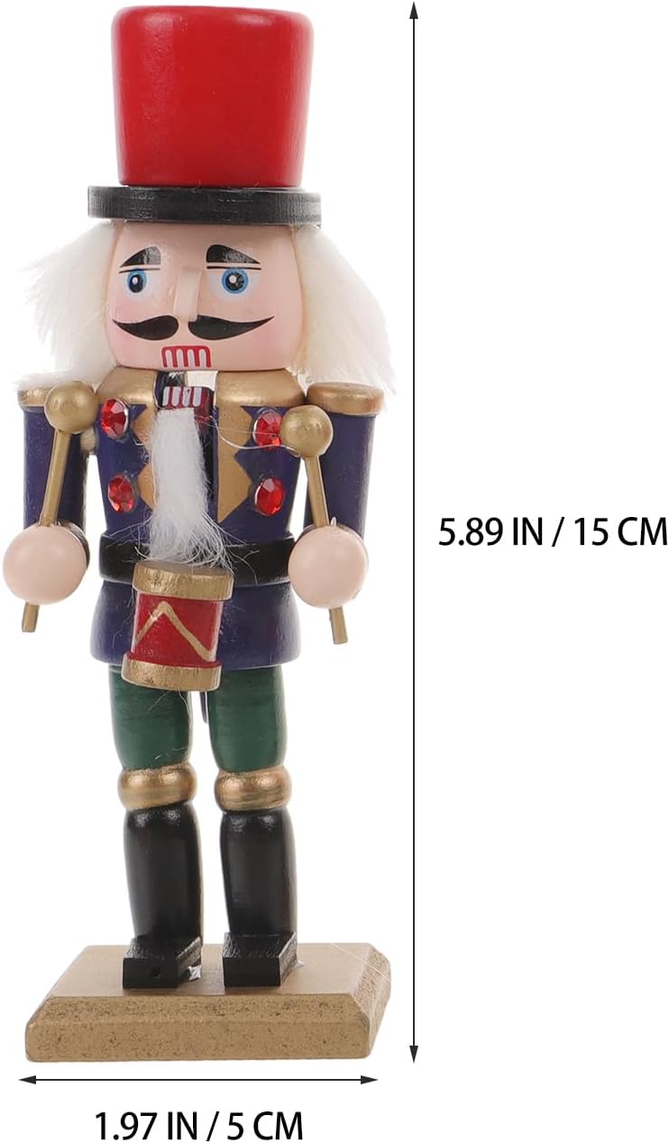 3pcs Nutcracker Ornaments Wooden Christmas Nutcracker Decor Soldier Figures Statue Traditional Wood Collectible Christmas Decorations for Shelves and Tables Tabletop Indoor Black - Image 7