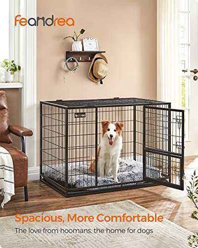 Feandrea Heavy-Duty Dog Crate, Metal Dog Kennel And Cage With Removable Tray, Xl For Medium And Large Dogs, 42.1 X 27.6 X 29.5 Inches, Black Uppd001B01 #TOP1