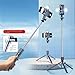 XIHAMA Selfie Stick with Light, All in 1 Extendable Tripod Stand with Wireless Remote, Portable Mobile Phone Holder Camera Tripod Compatible with iPhone 17, GoPro, Android (Black & Light, 70 inch)