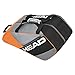 Head Elite Supercombi Bolsa Pádel, Unisex Adulto, Gris/Naranja, Talla Única