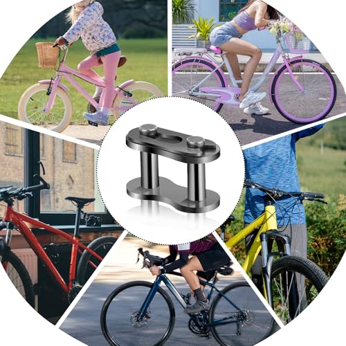 Image of 8pcs #35 Roller Chain Connecting Links,Chain Master Links Heavy Duty Manganese Steel Chains Connector Replacement for Motorcycles Bicycles Mini Bikes