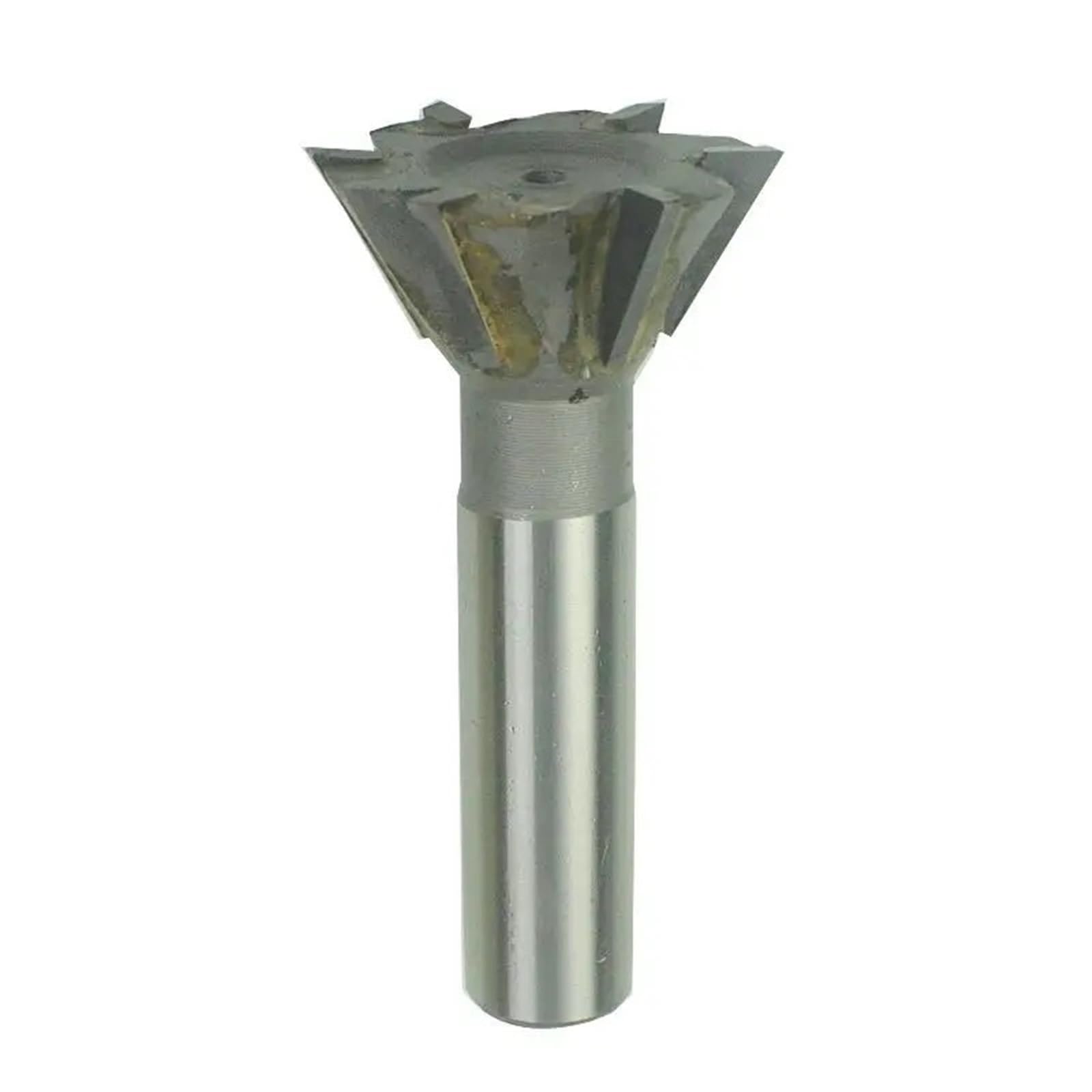Dovetail Slot Milling Cutter - 55° & 60° Carbide Tungsten Steel, 16-45mm Cutting Diameter, HSS Straight Shank End Mill(25x60 Degree)