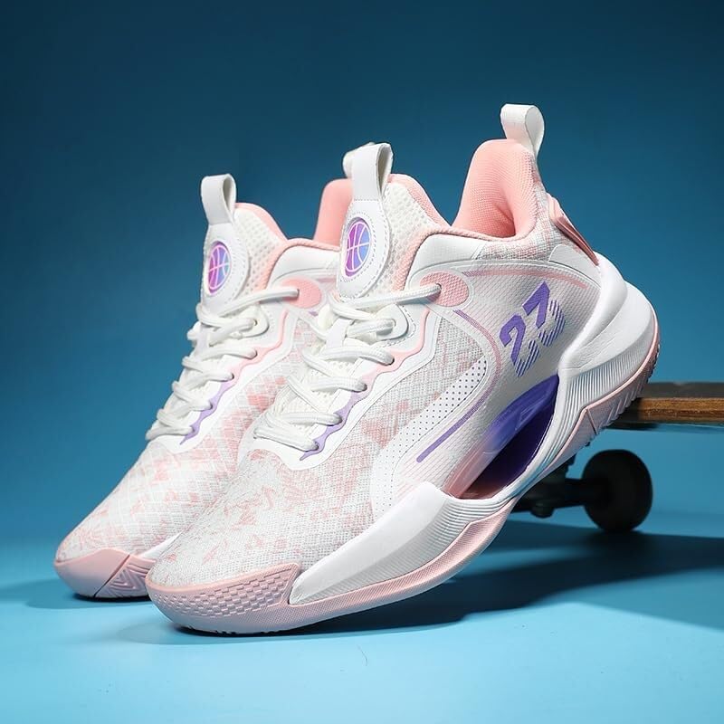 Zapatillas de Baloncesto Unisex con Malla Transpirable, amortiguadoras, Antideslizantes y Resistentes al Desgaste, Botas Deportivas for Exteriores