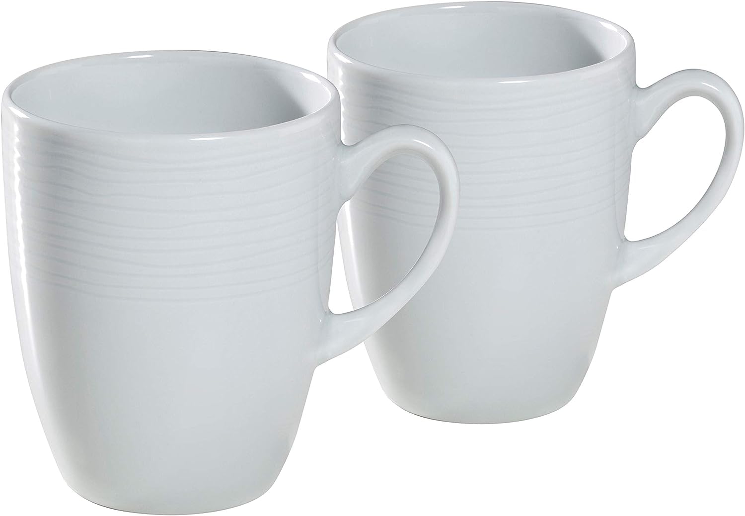 KAHLANature Dinnerware Porcelain Mugs (Case of 6), Set of 2, 300ml, White