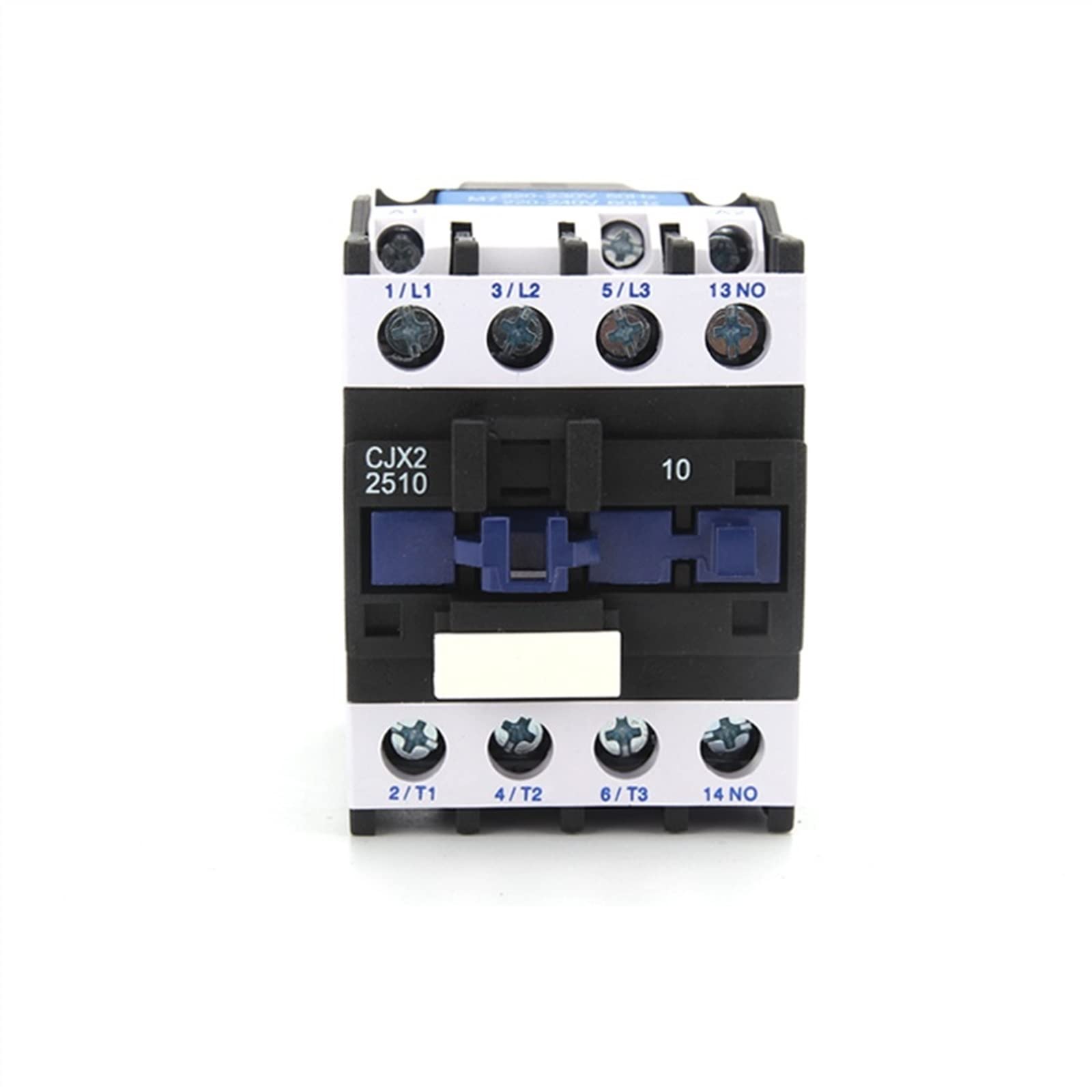 YFHGULBTK Contactor CJX2-2501/2510 50/60Hz 25A AC Contactors Din Rail Mounted 3p+1no Normal Open 24V-380V Industrial Electrics(Cjx2 48v No)