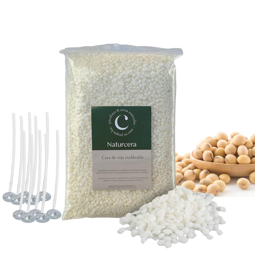 Cera Di Soia Per Candele - 1.8kg, Naturale, A Basso Punto Di Fusione, Per Fai Da Te - Foto 9