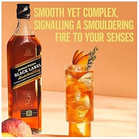 Johnnie Walker Black Label | Blended Scotch Whisky | 40% vol | 70cl | Layers of Smooth Flavour | Toffee | Fruit | Vanilla & Smoke | Classic Scottish Whisky to Sip Neat or in Drinks – Johnnie Walker