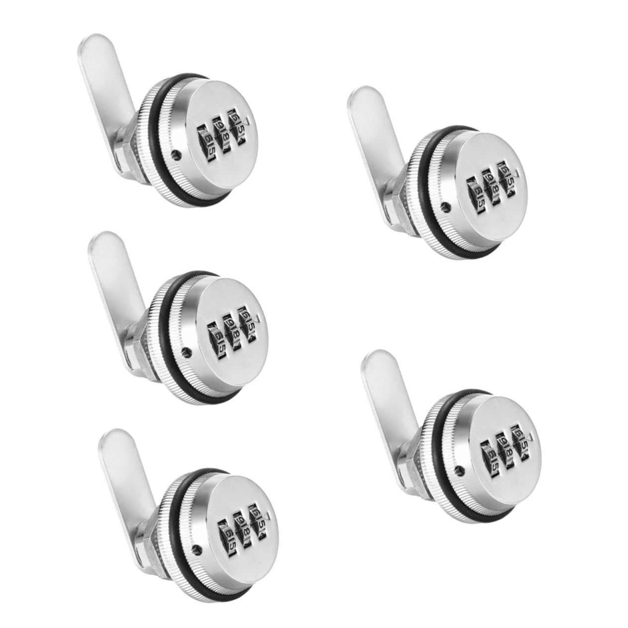 NUOBESTY 5 Pezzi Serratura Combinazione con Codice per Armadietti e Serratura Sicurezza per Ufficio e Casa Facile Installazione e Utilizzo