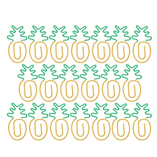 20 pezzi fermagli per carta in metallo, segnalibri...