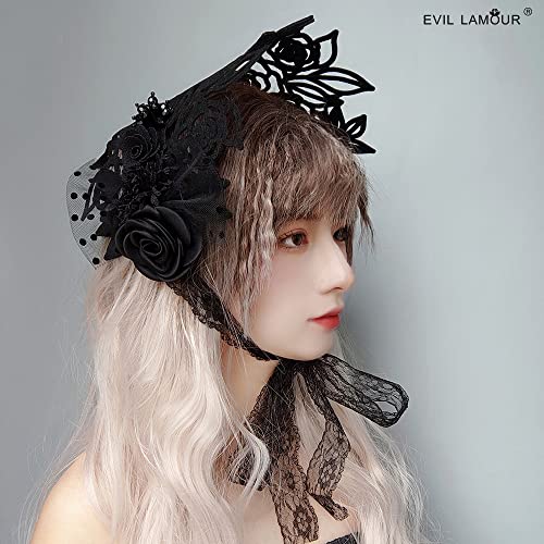 Halloween Headdress Crazy Hair Accessories Colonial Headband Bonnet Lolita Gothic Headpiece Makeup Tea Party Mob Cap #TOP2