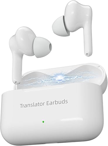 ANFIER Auriculares para traductor de idiomas M6 compatibles con 71 idiomas y 56 acentos de 0.5 segundos traducción en tiempo real, para música y