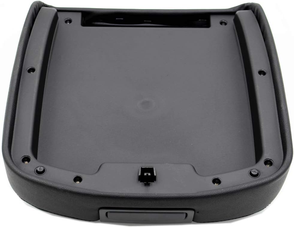 Black Armrest Cover Center Console Lid for Chevy Avalanche Silverado Tahoe GMC Yukon XL Sierra 2007-2013