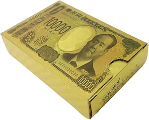 インパクト大!! セレブリティトランプ 新壱萬円 渋沢栄一 金運上昇 カード ゲーム ゴールド ゴージャス ジョークグッズ パーティー 旅行