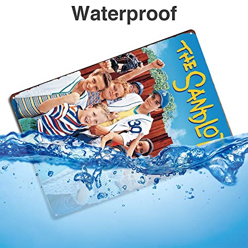 The Sandlot 90S Classic Movie Posters Vintage Retro Metal Signs Vintage Wall Decor Art Retro Style Movie Tin Sign, 8X12 Inch (20X30 Cm) #TOP3