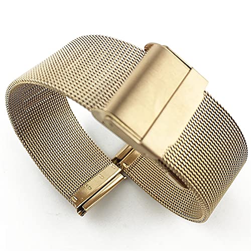 Bracelet montre acier inoxydable à double verrouillage et arc réglable - 2