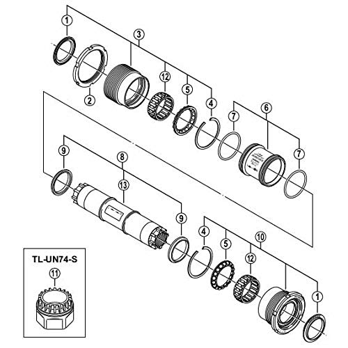 Amazon | シマノ ロックナット(B.C.1.37″×24T)英ネジ | シマノ(SHIMANO