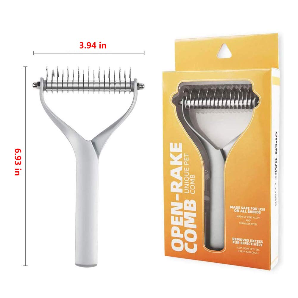 Peine Perro Cepillo Mascotas para Eliminar El Nudo Reduce Eficazmente La Caida De Cabello para Perros, Gatos, Gatitos, Pelo Largo Y Corto