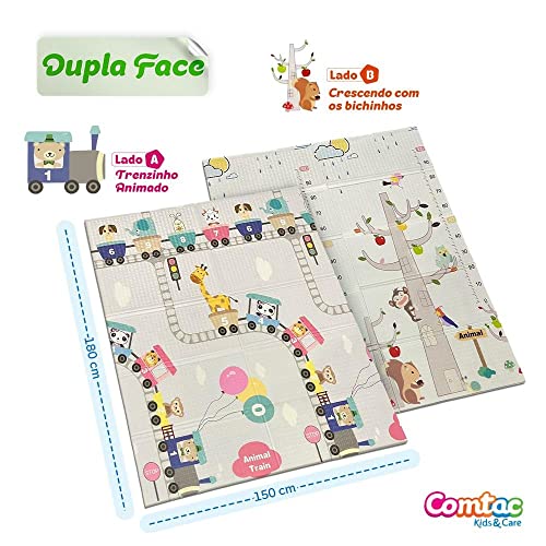 Tapete infantil dobrável XPE 1,80 x 1,50 m Comtac Kids 4568