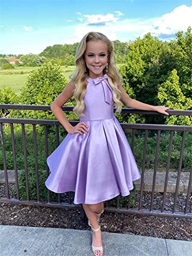 M_RAC Girls Stain Interview Dresses Short Pageant Dress Halter Princess Formal Party Gowns PA0144