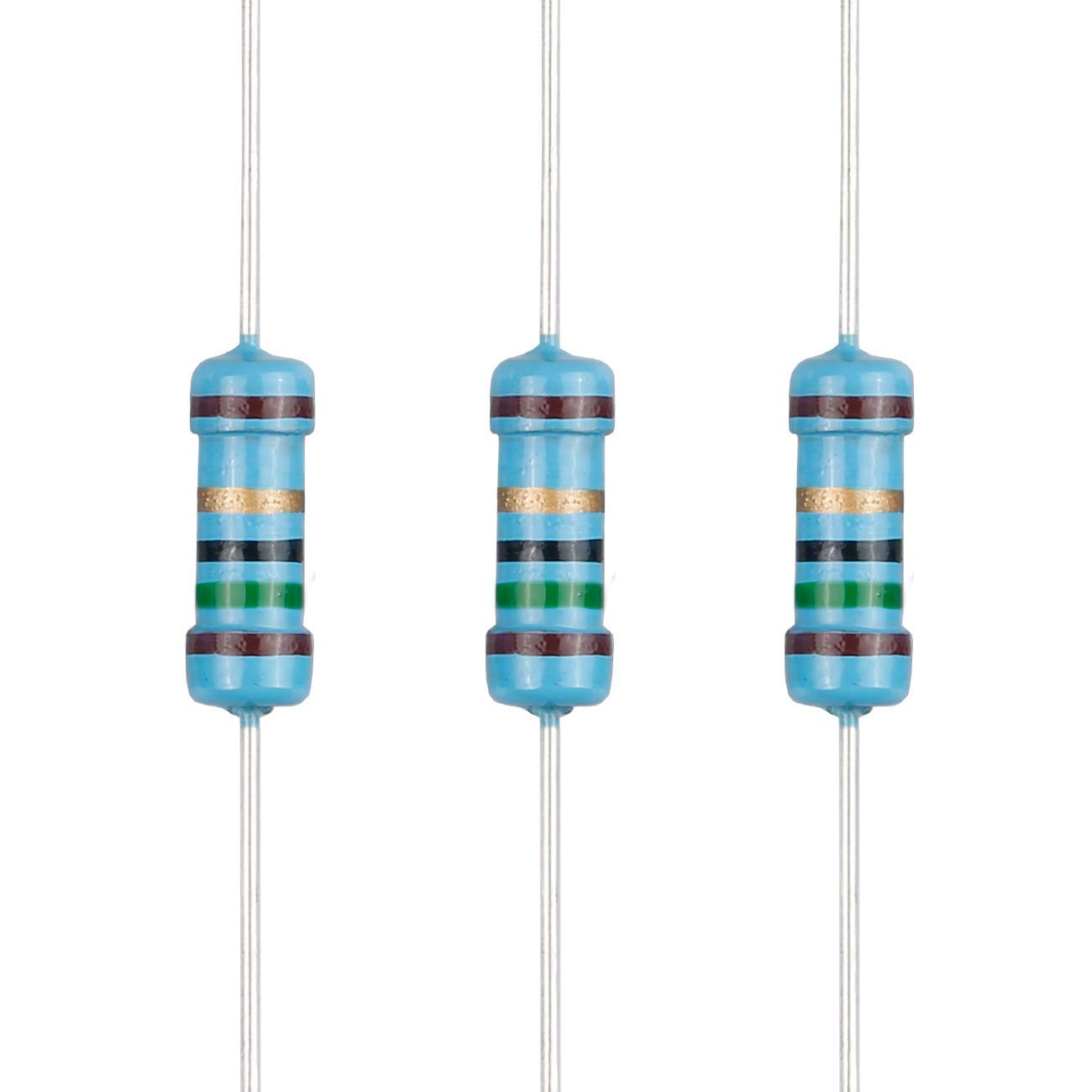 100 Résistances Film Oxyde Métal 2W 0.15 Ohm - Tolérance 5% - Axiales à Fils - Ignifuges - Marque Uxcell
