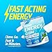 GYMGUM Energy Caffeine Gum | 50mg Caffeine | Sugar-Free, Keto-Friendly | Fast-Acting Energy & Focus Gum with Guarana & L-Theanine (40 Count, Arctic Mint)