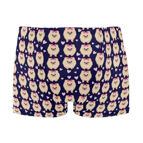 Cute Puppy Mens Swim Trunk Swimwear Bathing Suit Swim Brief Square Leg Board Short S B0405197