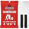 Fire Blanket Emergency for Home Kitchen - 40x40 Fireproof Safety Protection Fiberglass Flame Retardant Blankets Survival Essential Kit for House Car Camping Outdoor Fireplace Grill BBQ - 1 Pack