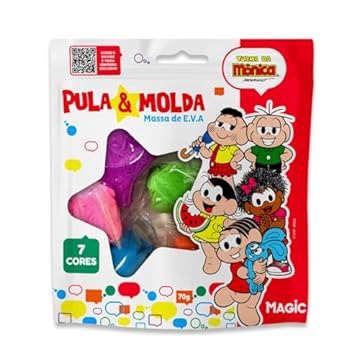 Capa do livro Pula e molda (massa de eva) 70g - Turma da Mônica