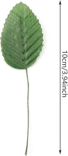 Miniatura 5 de TAODAN Hoja de seda artificial, 200 unidades, 3.9 in, color verde, hojas de seda falsas, hojas de flores sintéticas para arreglos de boda, centros